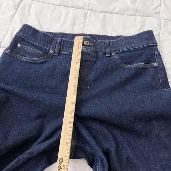 Spanx Wide Leg Jeans Womens 2X Tall Raw Indigo Blue High Rise Denim 2XT - Picture 9 of 10